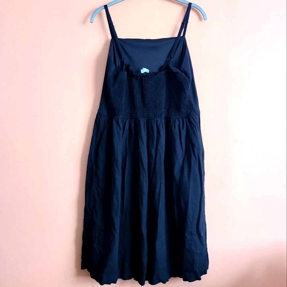 Cleo Petites Black Button-Front Dress L - Picture 2 of 8
